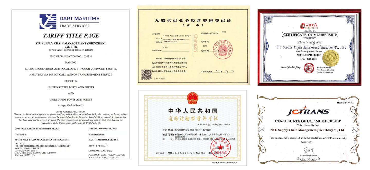 Ƶ SUPPLY CHAIN CERTIFICATES