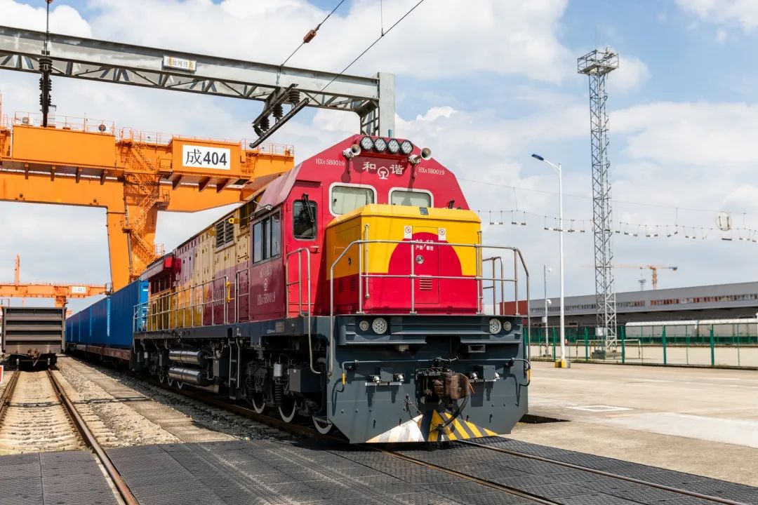 First China-Europe Freight Train (Chengdu-Antwerp) Departs