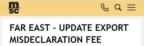 From 1 April, MSC Update Export Misdeclartion Fee_2 From 1 April, MSC Update Export Misdeclartion Fee_2