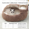 All-Season Enclosed Pet Bed - Warm Cushion for Cats & Dogs