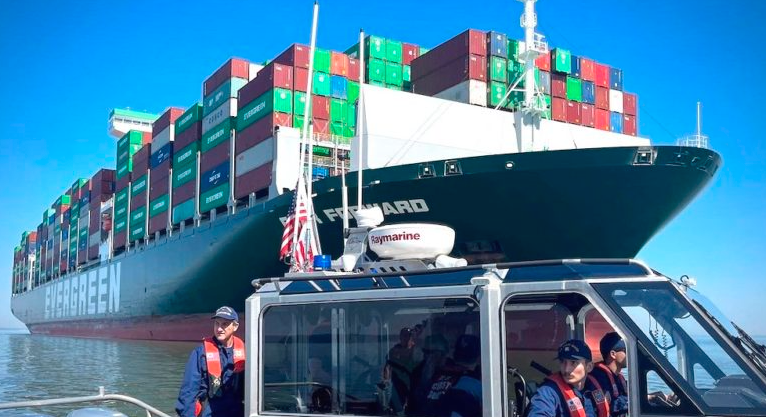 Evergreen Container Ship Runs Aground for a Week Not Yet Out of Trouble.