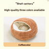 Autumn Winter Warm Thickened Cat Bed - Semi-Enclosed Cozy Safe Nest for Cats