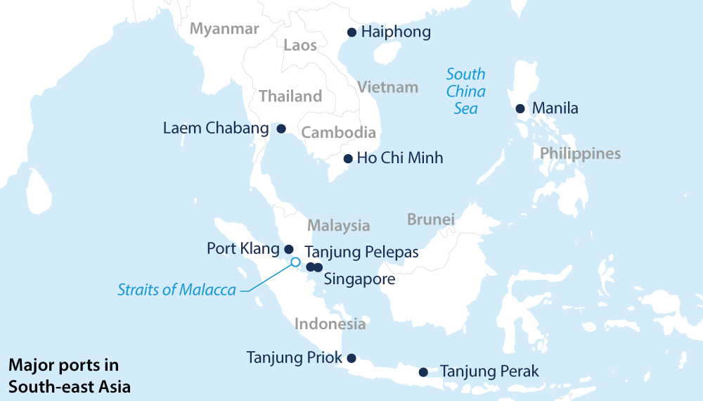 Ports in Southeast Asia