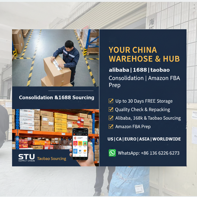 1688 and Alibaba consolidation warehouse service in China by STU Supply Chain
