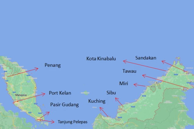 Ports in Southeast Asia-Malaysia