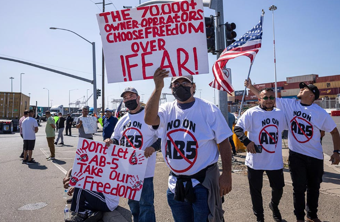 AB5 protests temporarily close Oakland's marine terminal