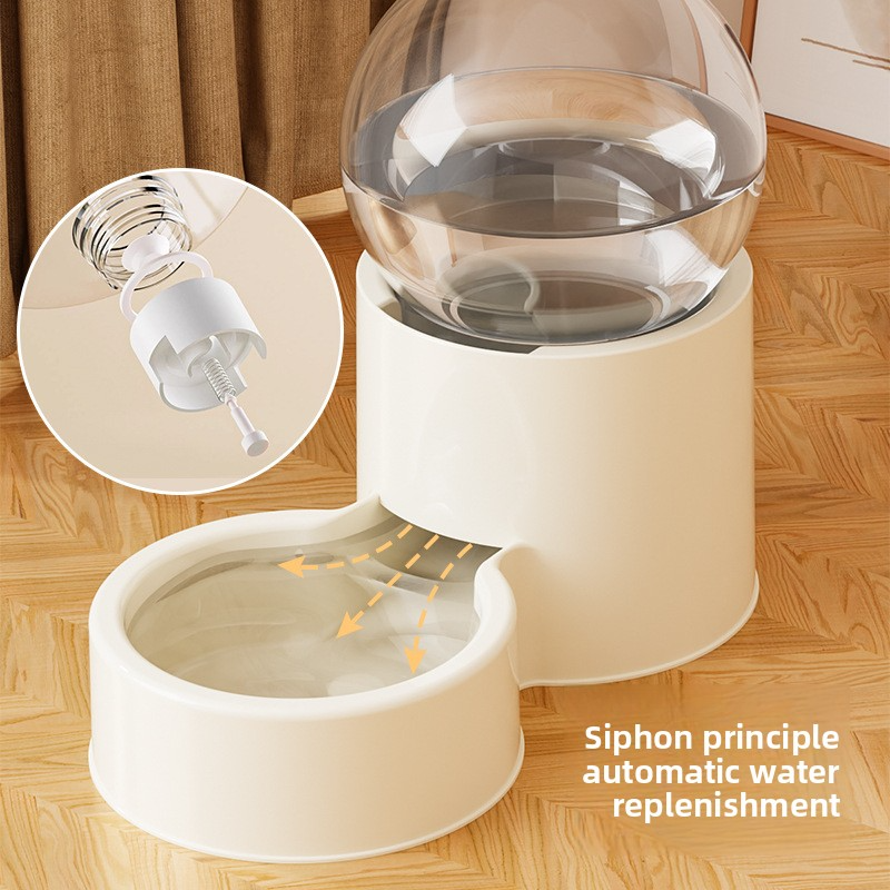 Universal Pet Feeding & Watering Set - Cat Dog Bowls with Water Fountain