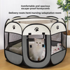 Cat Whelping Box - Enclosed Birthing Kit & Octagonal Pet Playpen Fence for Cats Dogs