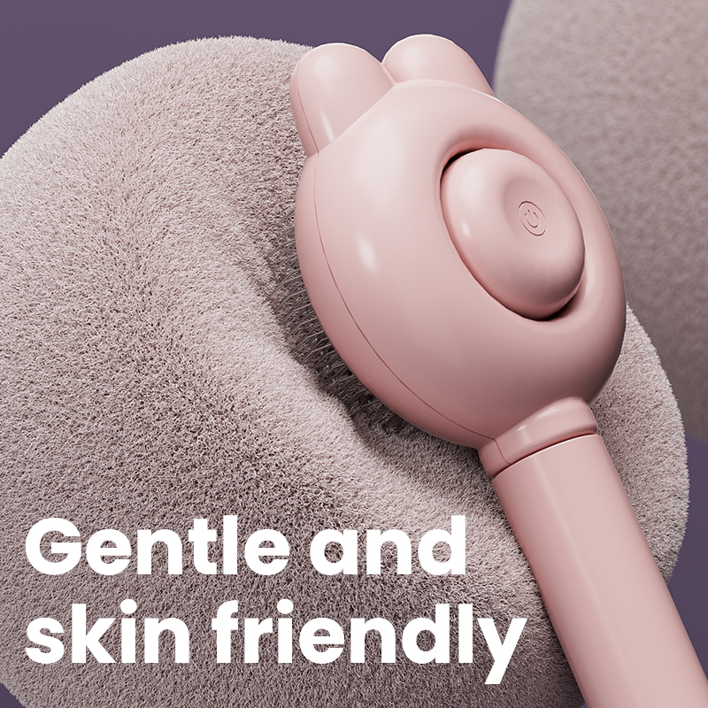 Bunny Ear Pet Brush - Cat & Dog Grooming Brush with Cute Rabbit Design