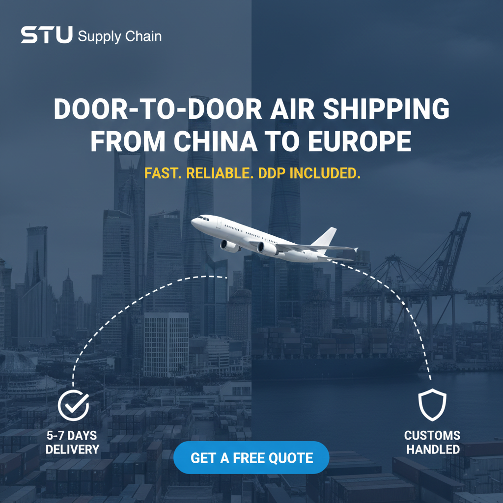 Air cargo from China to Europe, DDP door-to-door logistics service with 5-7 days lead time