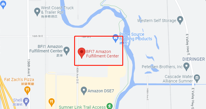 U.S. West Coast Amazon FBA Warehouse Locations BFI7