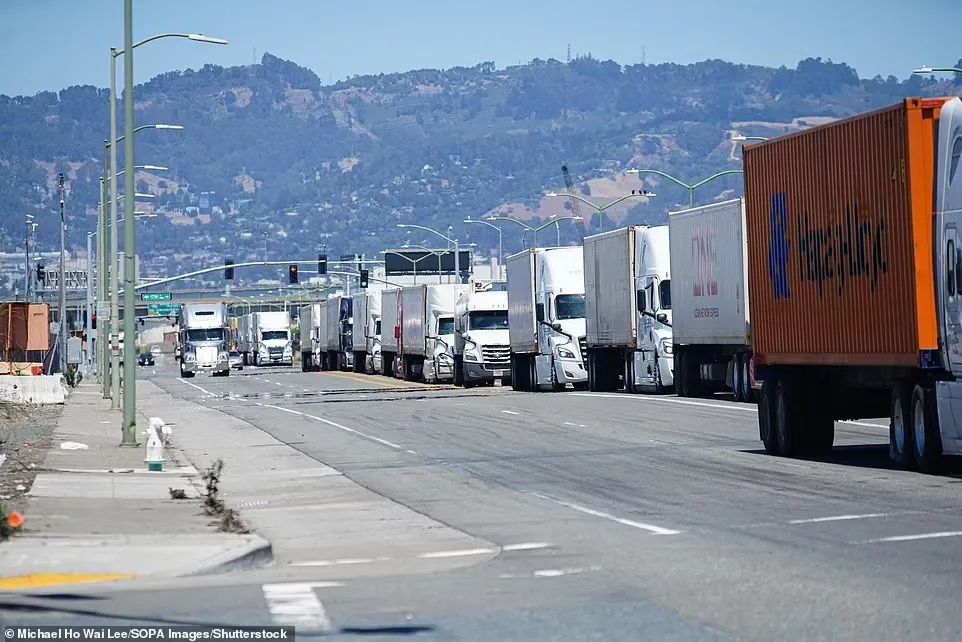 Truckers Protest AB5 Halts Cargo Flow at Oakland Port-3