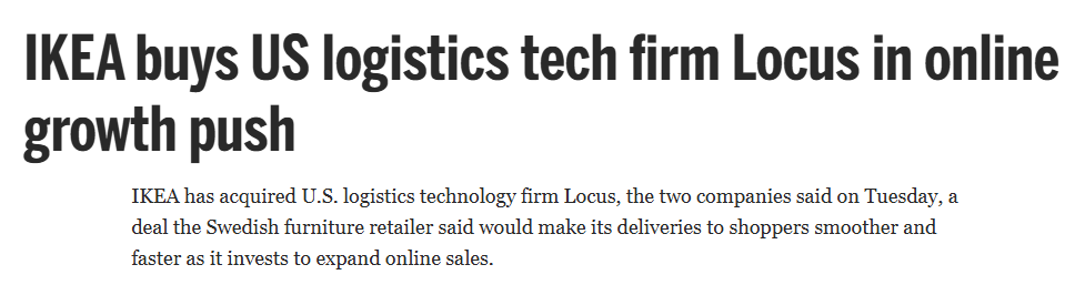 IKEA buys US logistics tech firm