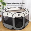 Cat Whelping Box - Enclosed Birthing Kit & Octagonal Pet Playpen Fence for Cats Dogs