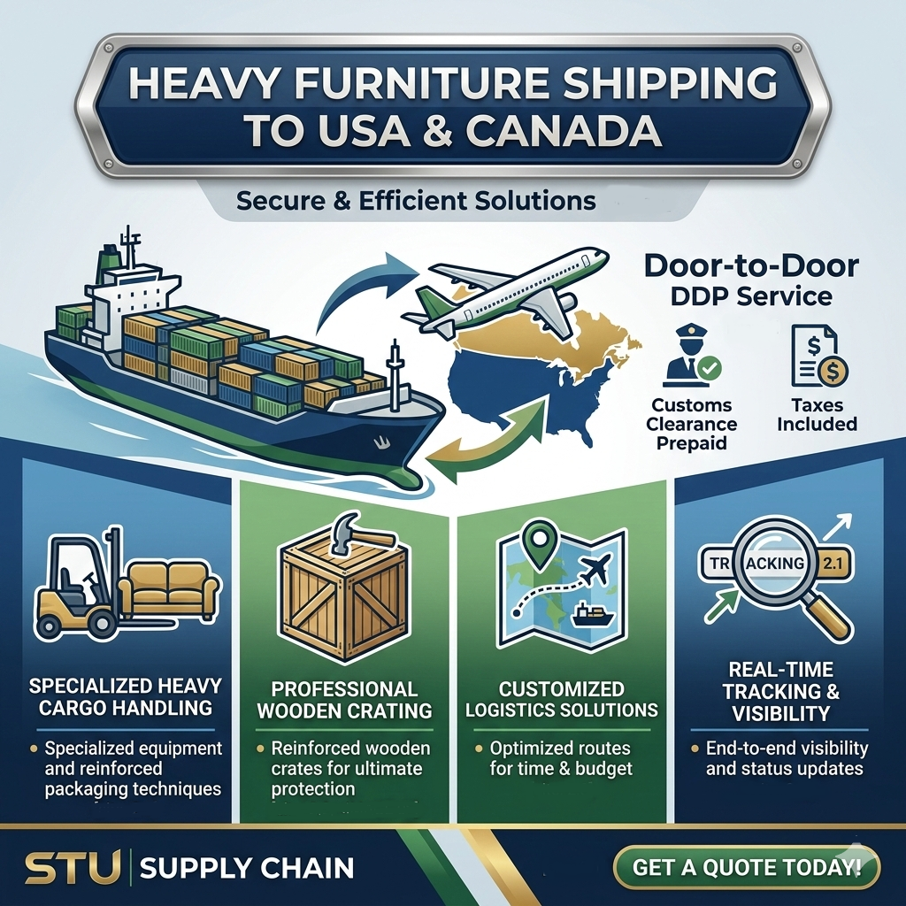 Heavy Furniture Shipping to USA & Canada Secure & Efficient Solutions