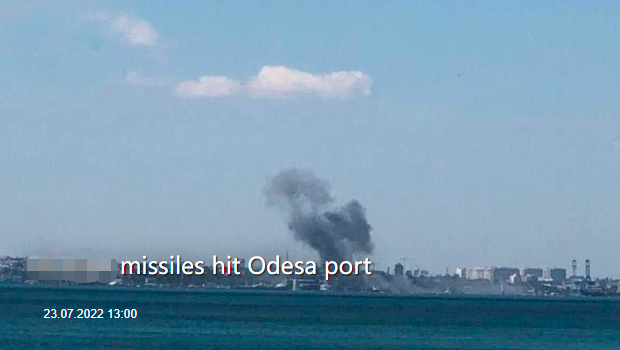 Russian missile strike at the Odessa port-4