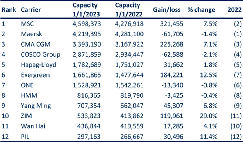 Top 12 Largest Shipping Carriers in 2023-2