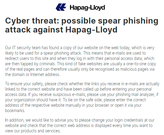 HPL phishing attack
