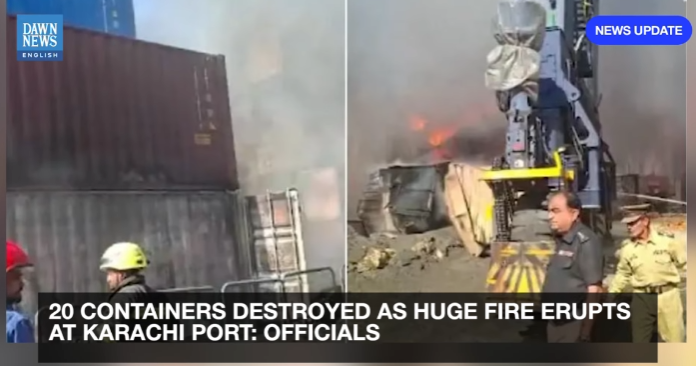 Container Terminal Fire Caused by Dangerous Goods Again