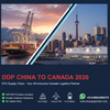 Guangzhou to Vancouver Sea Freight Forwarder |China DDP Door to Door Shipping Service Canada