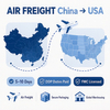 DDP shipping from China to USA all included: export clearance, duties prepaid including Section 301, US customs cleared on forwarder's bond, delivery to door or Amazon FBA