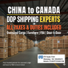 Guangzhou China to Vancouver ocean shipping FCL LCL DDP logistics service for Canada