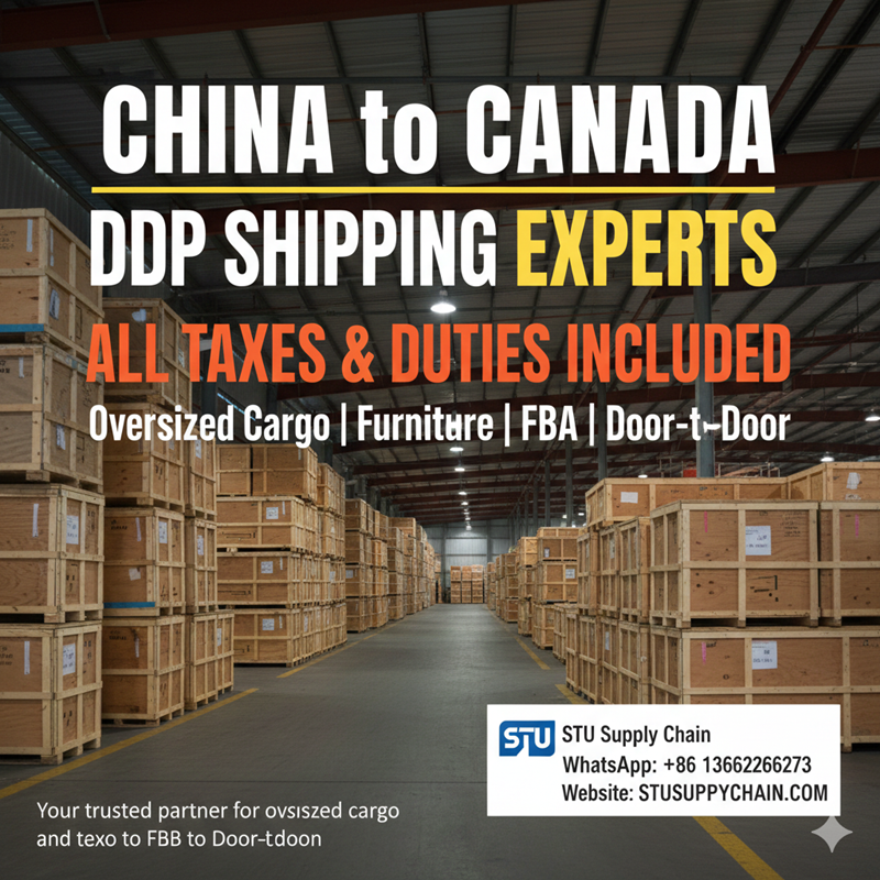Guangzhou China to Vancouver ocean shipping FCL LCL DDP logistics service for Canada