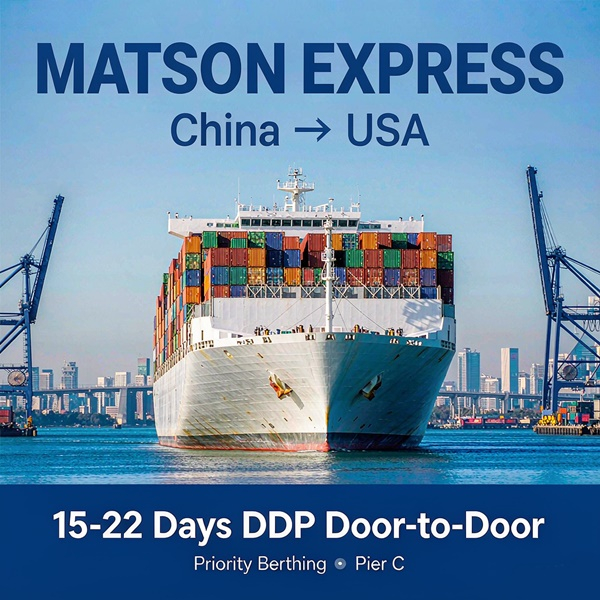 Matson CLX express sea freight from China to USA with Amazon FBA delivery and DDP clearance | STU
