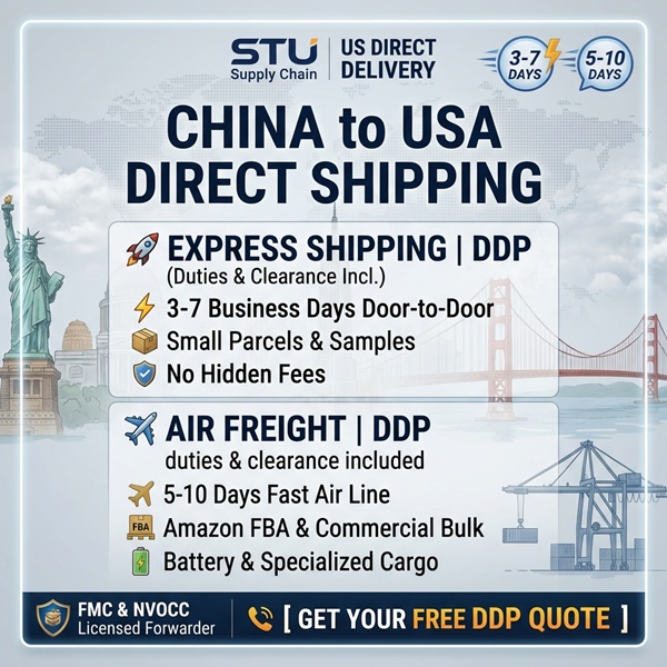 Comprehensive comparison of express shipping vs air freight from China to USA with DDP options | STU Supply Chain