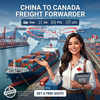 China to Canada freight forwarder ocean shipping service with container vessel at Vancouver port