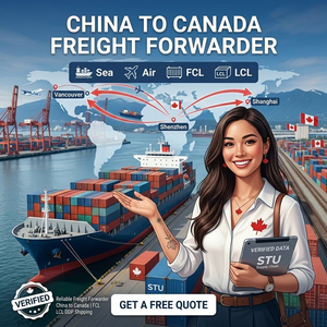 China to Canada freight forwarder ocean shipping service with container vessel at Vancouver port