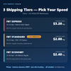 TikTok FBT shipping rates from China: Express 16–19 days $3.20/kg, Standard 19–25 days $2.80/kg, Economy 25–30 days $2.40/kg. All-inclusive DDP sea freight.