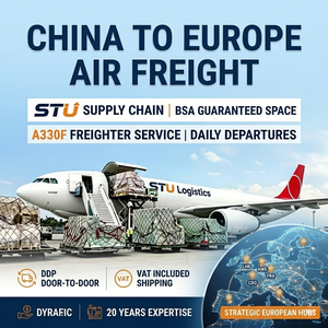 China To Europe Air Freight Forwarder DDP Door To Door Shipping Service Germany France Italy UK A330F Logistics