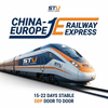 STU Supply Chain Rail Freight from China to Europe with 15-22 Days DDP Door to Door Delivery Service